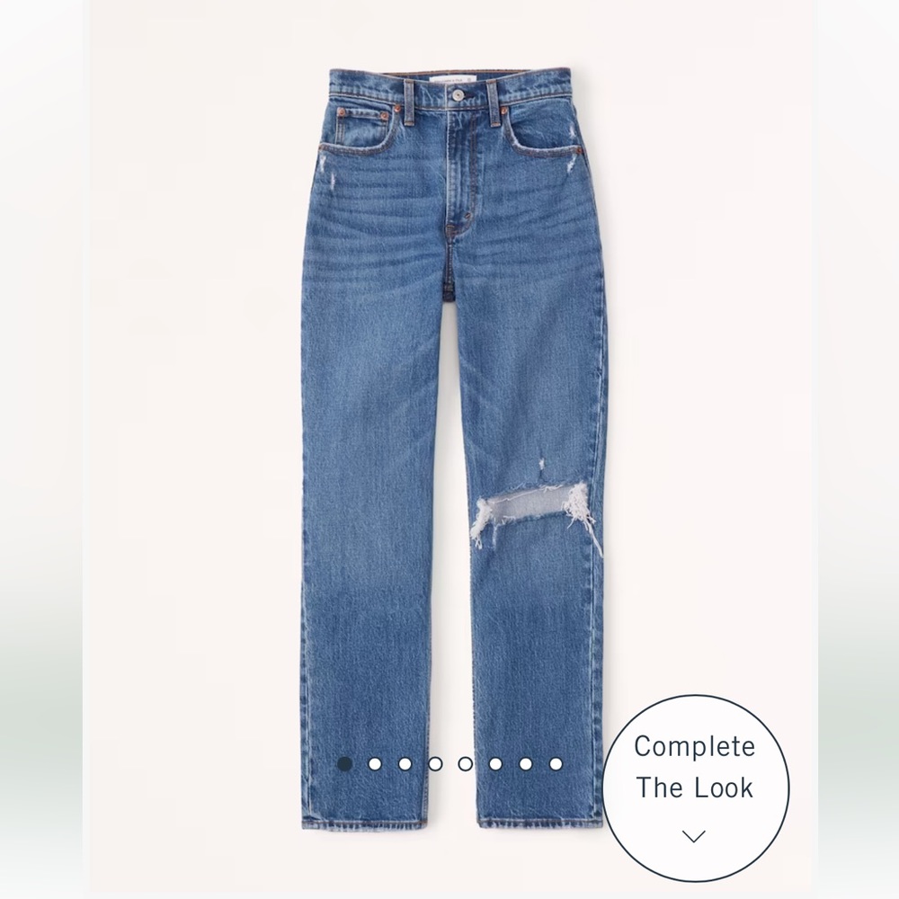 Abercrombie high waisted jeans- 90 Ankle Straight